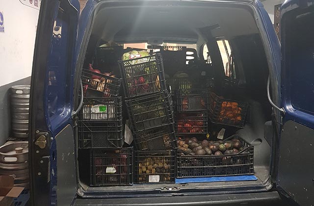 Donación alimentos Caritas