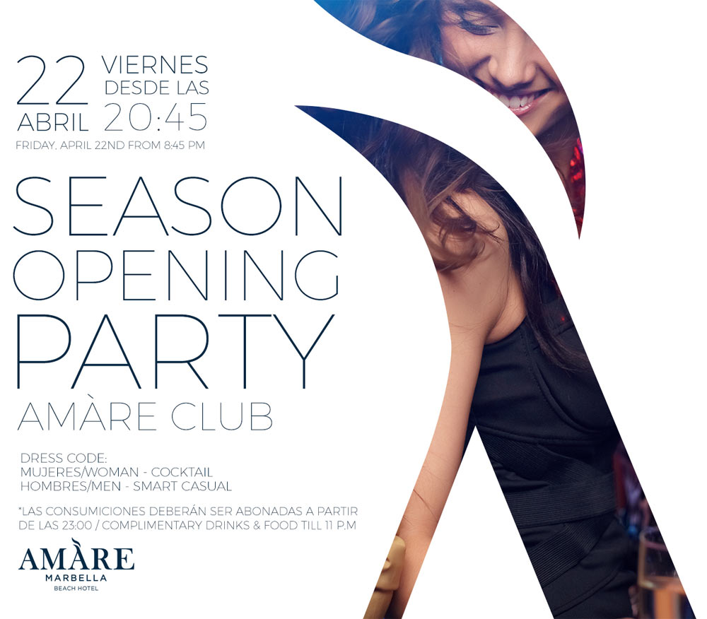 Amare Hotel Fiesta Apertura Temporada